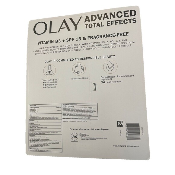 New Olay Total Effects 7-in-1 Advanced Facial Moisturizer with Sunscreen  spf 15 - Picture 2 of 3